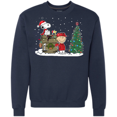 Atlanta Falcons Snoopy The Peanuts Ugly Christmas Sweater  Super Bowl Sweatshirt - The White Eagles