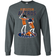 Houston Astros Baseball Rick And Morty LS Cotton T-Shirt - The White Eagles