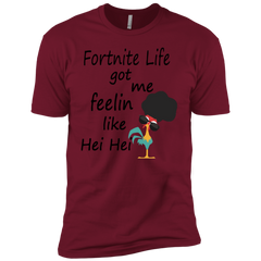 Fortnite Life Got Me Feelin Like Hei Hei Men's Sleeve Shirt - The White Eagles