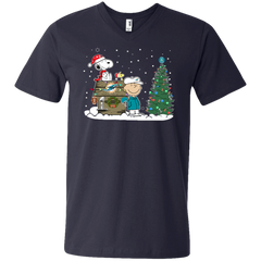 Miami Dolphins Snoopy The Peanuts Ugly Christmas Sweater  Super Bowl Men's V-Neck T-Shirt - The White Eagles