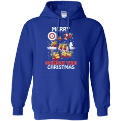 Alabama Crimson Tide T Shirts Minions Santa Claus Merry Christmas Hoodie - The White Eagles