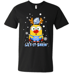 Minion Drake Bulldogs Ugly Christmas Sweaters Let It Snow Men's V-Neck T-Shirt - The White Eagles