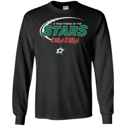 Dilly Dilly A True Friend Of The Dallas Stars LS Cotton T-Shirt - The White Eagles