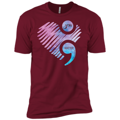 You Matter Don't Let Your Story End Semicolon Shirt Men's Sleeve Shirt - The White Eagles