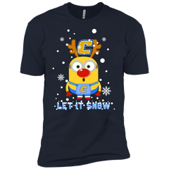 Minion Chattanooga Mocs Ugly Christmas Sweaters Let It Snow Men's Sleeve Shirt - The White Eagles