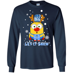Minion Hampton Pirates Ugly Christmas Sweaters Let It Snow LS Cotton T-Shirt - The White Eagles