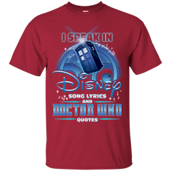 I Speak In Disney Song Lyrics And Doctor Who Quotes Shirt Cotton T-Shirt - The White Eagles
