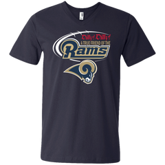 Dilly Dilly Los Angeles Rams A True Friend Of The Rams Men's V-Neck T-Shirt - The White Eagles