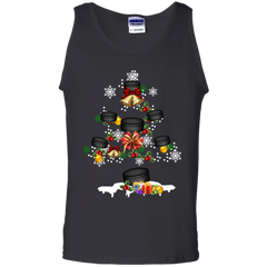 Christmas Is Coming Hockey Santa Claus Ugly Christmas Sweater Tank Top - The White Eagles