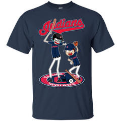 Cleveland Indians Baseball Rick And Morty Cotton T-Shirt - The White Eagles