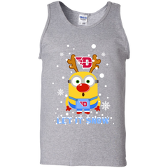 Minion Dayton Flyers Ugly Christmas Sweaters Let It Snow Tank Top - The White Eagles