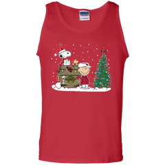 Arizona Cardinals Snoopy The Peanuts Movie Christmas Football Super Bowl Tank Top - The White Eagles