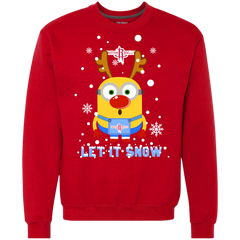 Minion Houston Rockets Ugly Christmas Sweaters Let It Snow Sweatshirt - The White Eagles