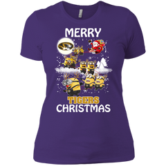Missouri Tigers Ugly Christmas Sweaters Minions Santa Claus Merry Christmas Ladies' Shirt - The White Eagles