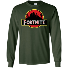 Fortnite Jurassic Park Jurassic World Fallen Kingdom LS Cotton T-Shirt - The White Eagles