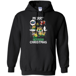 Florida Gators Ugly Christmas Sweaters Minions Santa Claus Merry Christmas Hoodie - The White Eagles