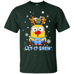 Minion Alabama State Hornets Ugly Christmas Sweaters Let It Snow Cotton T-Shirt - The White Eagles