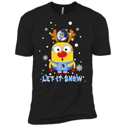 Minion Holy Cross Crusaders Ugly Christmas Sweaters Let It Snow Men's Sleeve Shirt - The White Eagles