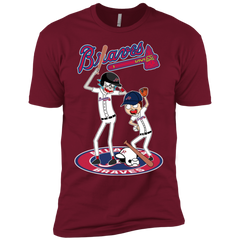 Atlanta Braves Baseball Rick And Morty Men's Sleeve Shirt - The White Eagles