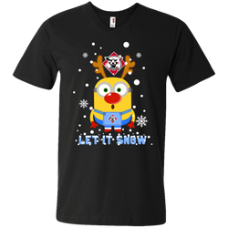 Minion Davidson Wildcats Ugly Christmas Sweaters Let It Snow Men's V-Neck T-Shirt - The White Eagles
