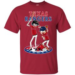 Texas Rangers Baseball Rick And Morty Cotton T-Shirt - The White Eagles