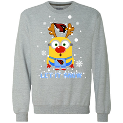 Minion Arizona Cardinal Ugly Christmas Sweaters Let It Snow Sweatshirt - The White Eagles