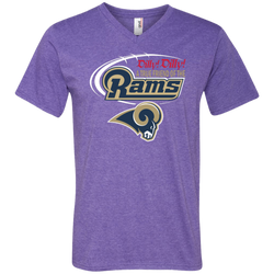 Dilly Dilly Los Angeles Rams A True Friend Of The Rams Men's V-Neck T-Shirt - The White Eagles