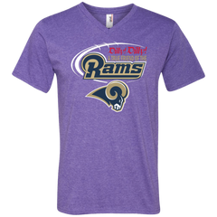 Dilly Dilly Los Angeles Rams A True Friend Of The Rams Men's V-Neck T-Shirt - The White Eagles