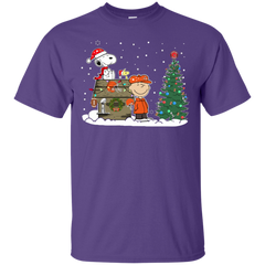 Cleveland Browns Snoopy The Peanuts Ugly Christmas Sweater  Super Bowl Cotton T-Shirt - The White Eagles