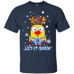 Minion Alabama A&_m Bulldogs Ugly Christmas Sweaters Let It Snow Cotton T-Shirt - The White Eagles