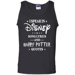 I Speak In Disney Song Lyrics And Harry Potter Quotes Shir Tank Top - The White Eagles
