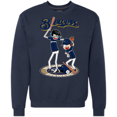 Milwaukee Brewers Baseball Rick And Morty Sweatshirt - The White Eagles