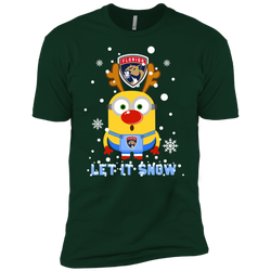Minion Florida Panthers Ugly Christmas Sweaters Let It Snow Men's Sleeve Shirt - The White Eagles