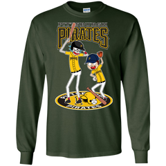 Pittsburgh Pirates Baseball Rick And Morty LS Cotton T-Shirt - The White Eagles