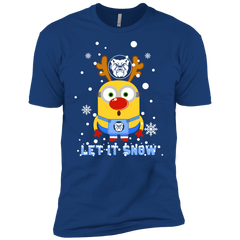 Minion Butler Bulldogs Ugly Christmas Sweaters Let It Snow Men's Sleeve Shirt - The White Eagles