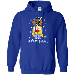 Minion Cleveland Cavaliers Primary Ugly Christmas Sweaters Let It Snow Hoodie - The White Eagles