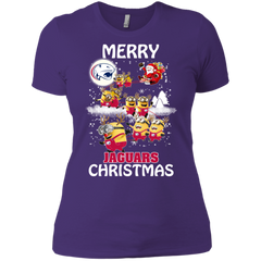 South Alabama Jaguars Ugly Christmas Sweaters Minions Santa Claus Merry Christmas Ladies' Shirt - The White Eagles