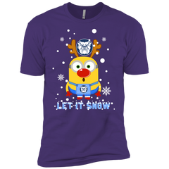 Minion Butler Bulldogs Ugly Christmas Sweaters Let It Snow Men's Sleeve Shirt - The White Eagles