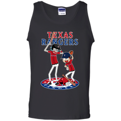 Texas Rangers Baseball Rick And Morty Tank Top - The White Eagles
