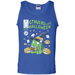 Cthulhu Likes Halloween Shirt Tank Top - The White Eagles