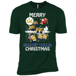 California Golden Bears Ugly Christmas Sweaters Minions Santa Claus Merry Christmas Men's Sleeve Shirt - The White Eagles