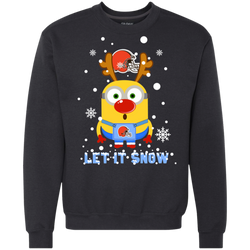 Minion Cleveland Browns Ugly Christmas Sweaters Let It Snow Sweatshirt - The White Eagles