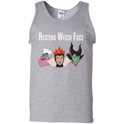 Maleficent Disney Shirt. Resting Witch Face Halloween Shirt Tank Top - The White Eagles