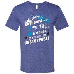 Fortnite I Am Unstoppable Men's V-Neck T-Shirt - The White Eagles