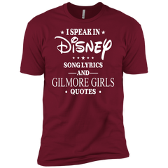 I Speak In Disney Song Lyrics And Gilmore Girls Quotes Shirt Men's Sleeve Shirt - The White Eagles
