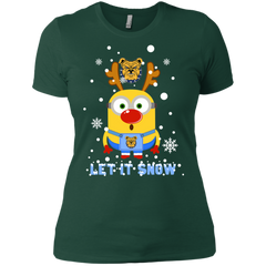 Minion North Carolina A&t Aggies Ugly Christmas Sweaters Let It Snow Ladies' Shirt - The White Eagles