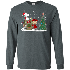 San Francisco 49ers Snoopy The Peanuts Ugly Christmas Sweater  Super Bowl LS Cotton T-Shirt - The White Eagles