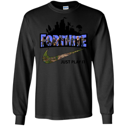 Fortnite Just Play It Nike Logo LS Cotton T-Shirt - The White Eagles