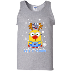 Minion Liberty Flames Ugly Christmas Sweaters Let It Snow Tank Top - The White Eagles