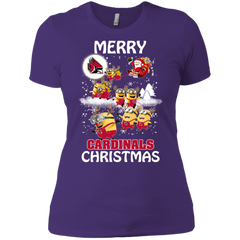 Ball State Cardinals T Shirts Minions Santa Claus Merry Christmas Ladies' Shirt - The White Eagles